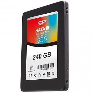 Silicon Power   SSD 2.5" 240Gb Silicon Power S55 (550/500MBs, 80000 IOPS, TLC, SATA-III) RET #SP240GBSS3S55S25