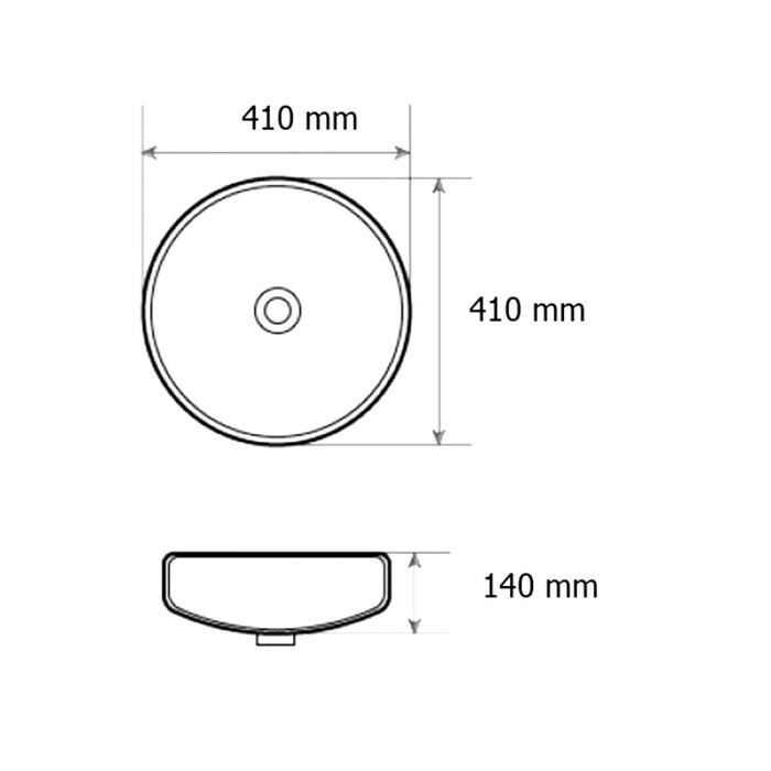 Раковина COMFORTY 78170, накладная, цвет белый - фотография № 2