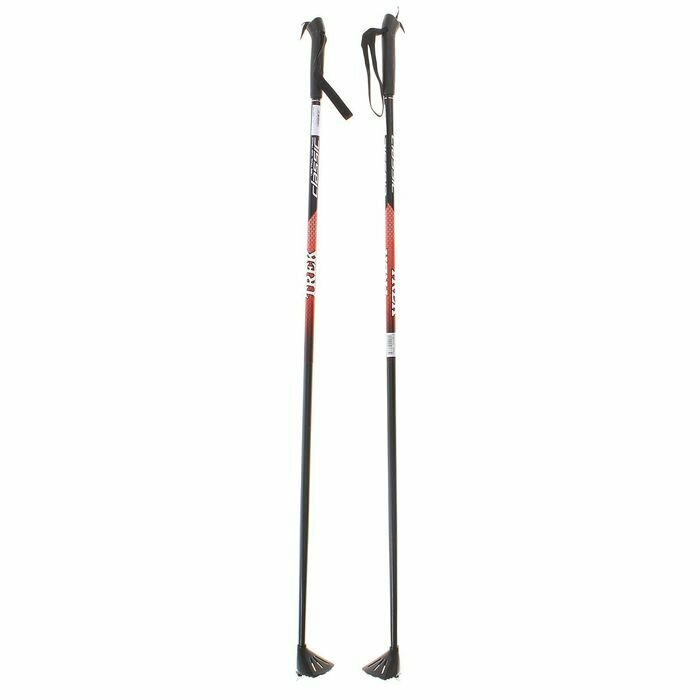 Палки лыжные стеклопластиковые TREK Classic (115 см), цвета микс