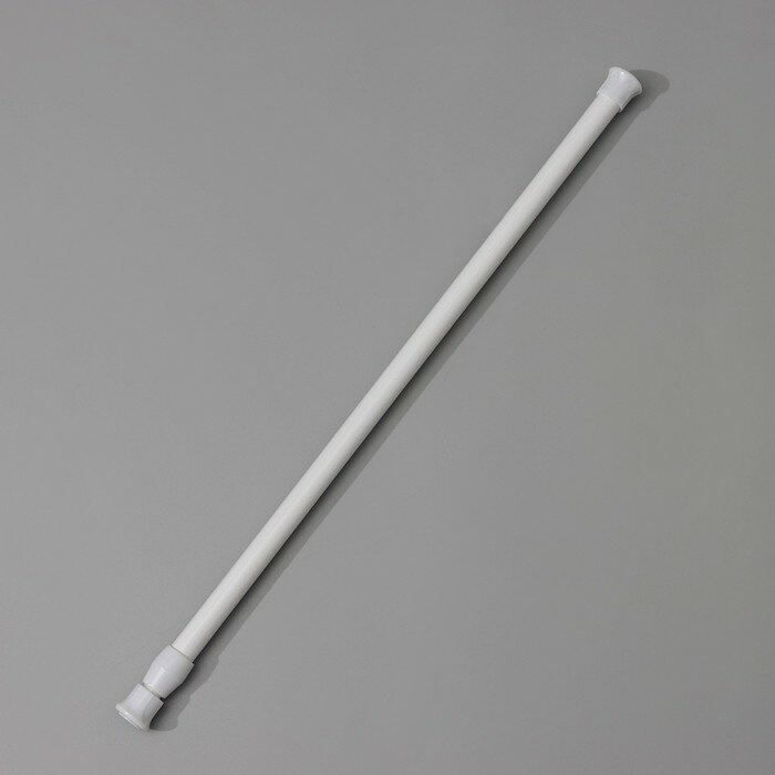 Карниз универсальный, раздвижной 40-70 см, цвет белый - фотография № 2