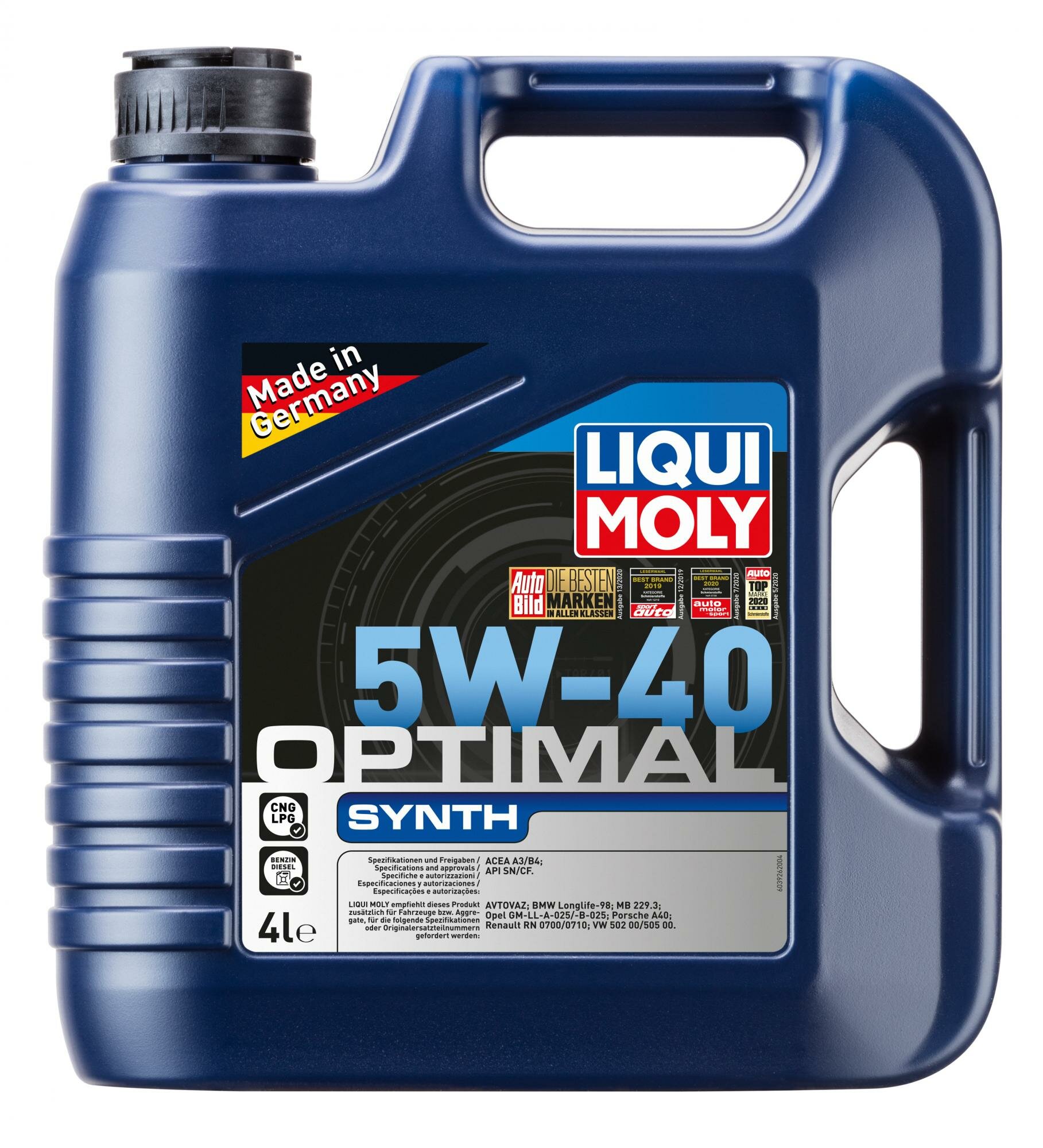   Liqui Moly Optimal Synth 5w40 4 3926