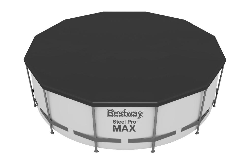 Бассейн каркасный Steel Pro MAX, 366 х 122 см, фильтр-насос, лестница, тент, 56420 Bestway - фотография № 5