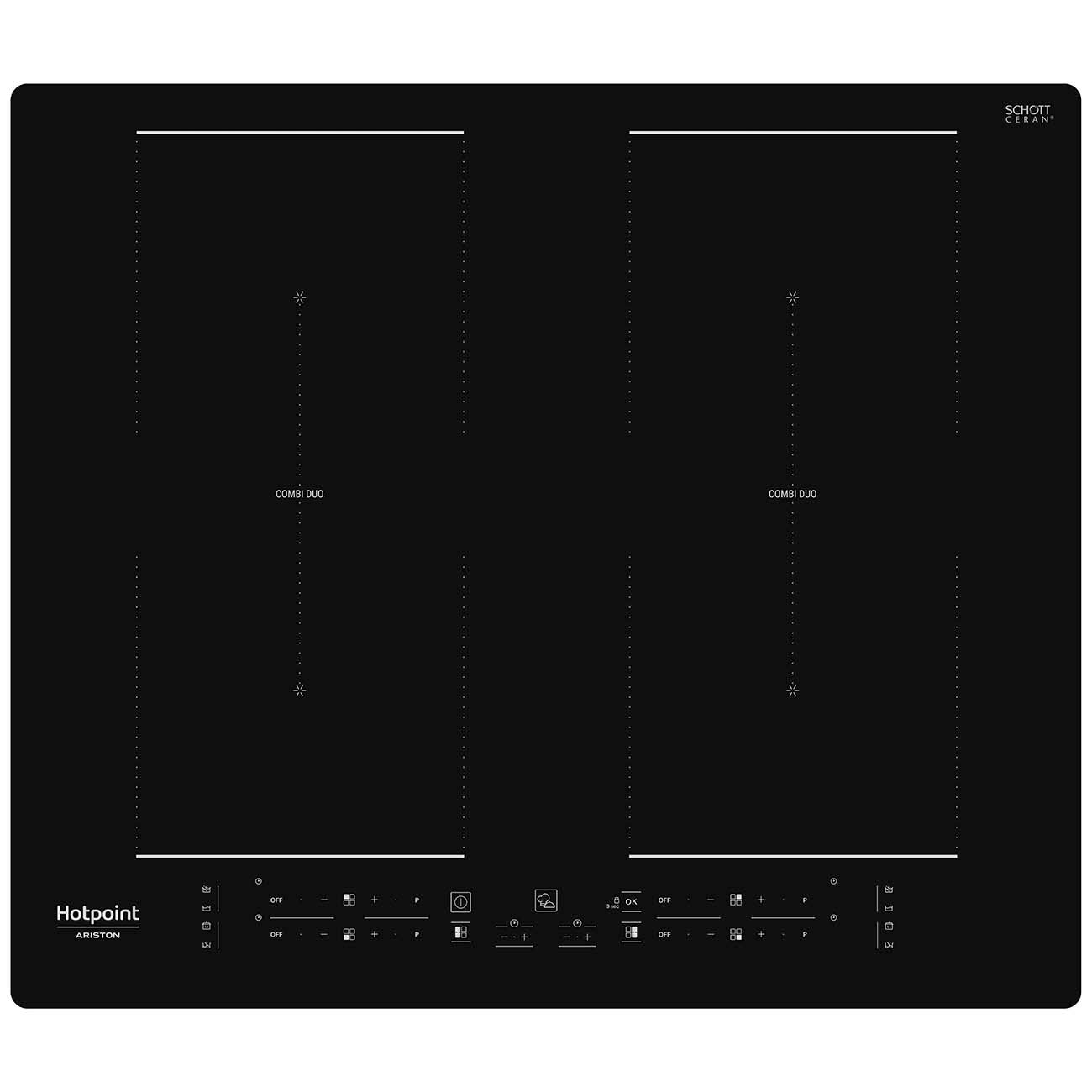 Встраиваемая индукционная панель независимая Hotpoint-Ariston HB 6660B NE