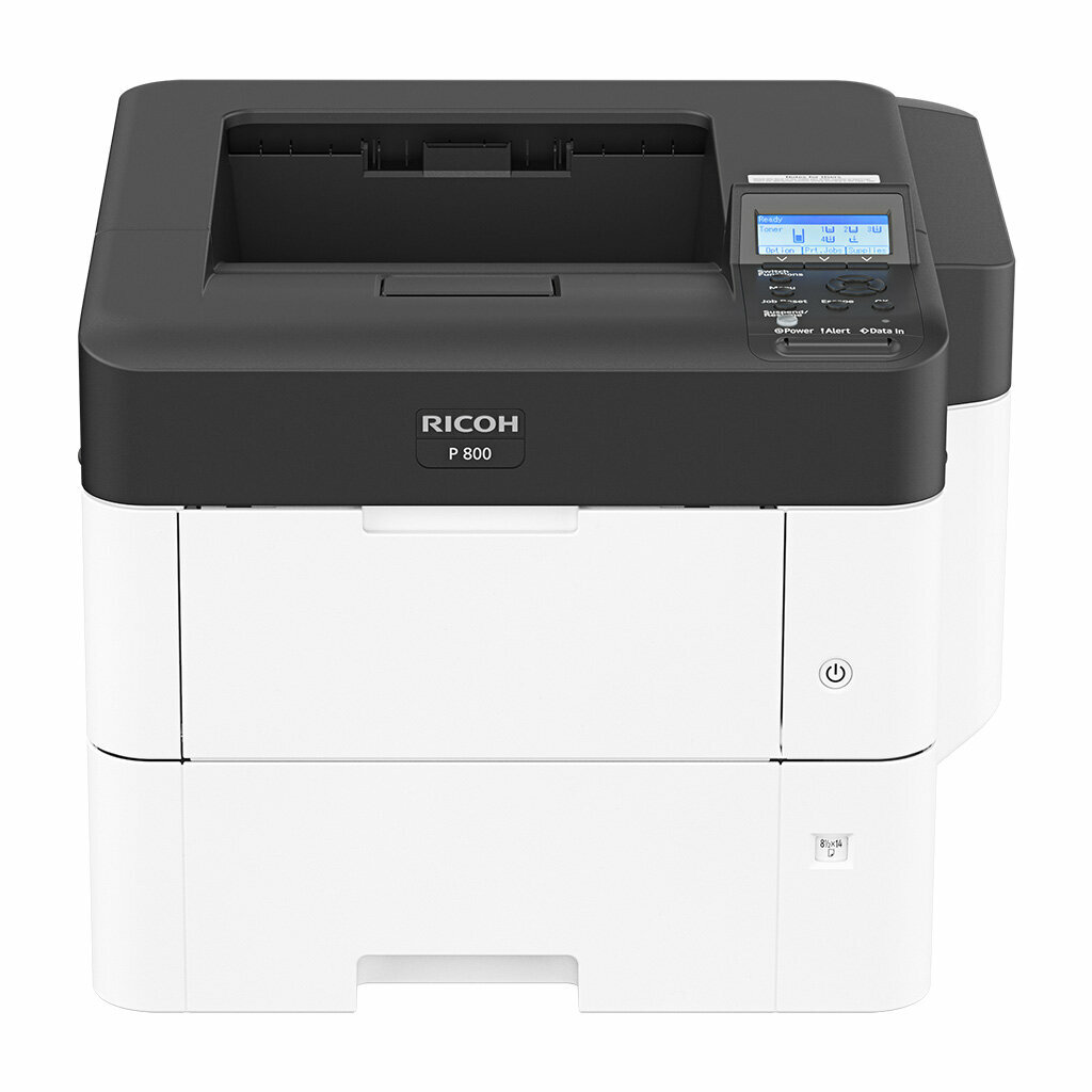 Принтер Ricoh P 800 418470/A4 черно-белый/печать Лазерный 1200x1200dpi 55стр.мин/ Сетевой интерфейс (RJ-45)