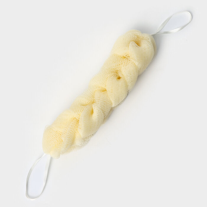 фото Мочалка - косичка для тела CUPELLIA SPA, 70 гр, цвет бежевый