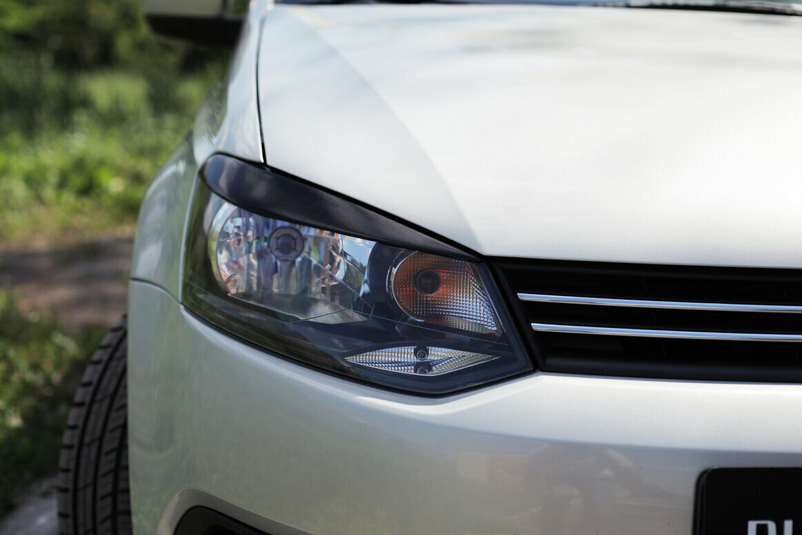 Накладки на передние фары (реснички) Вариант 2 Volkswagen Polo V 2009-2016