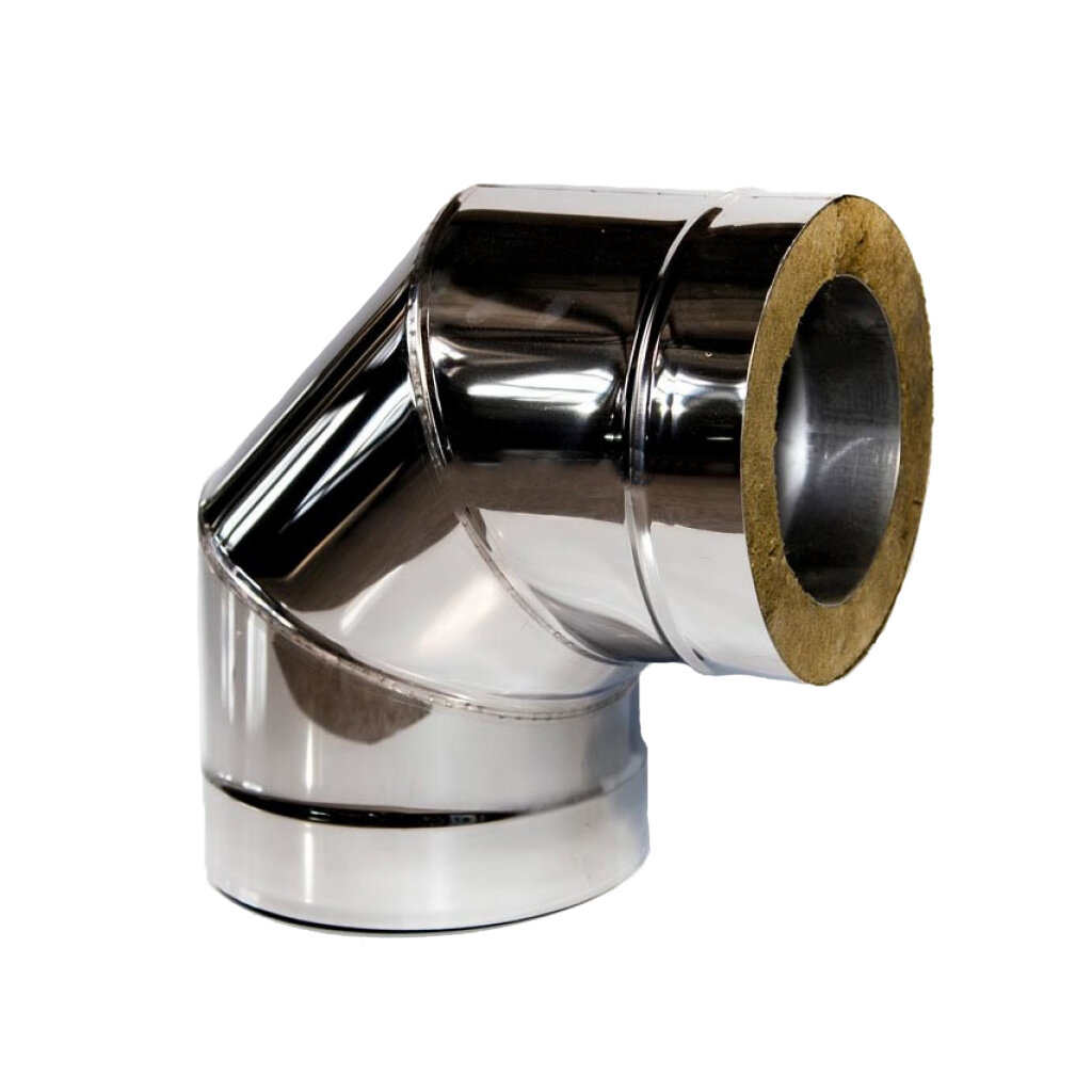 фото Колено-сэндвич d-150/220/90гр (Нерж/0,8мм/ст.430/Нерж/0,5мм)