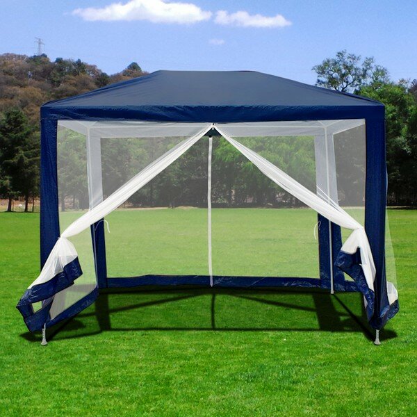 Садовый шатер с сеткой Афина AFM-1061 Blue