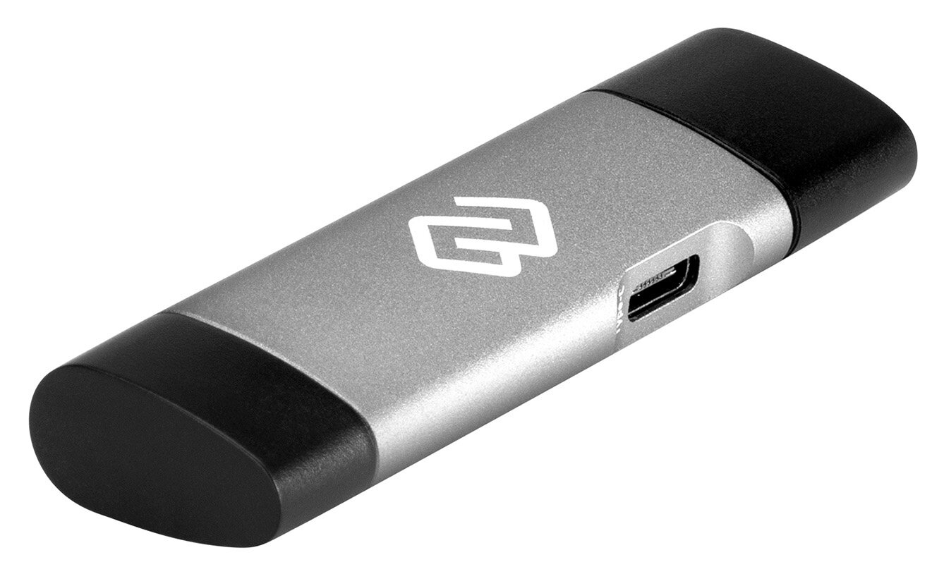 Устройство чтения карт памяти USB 2.0Type C Digma CR-СU2520-G серый