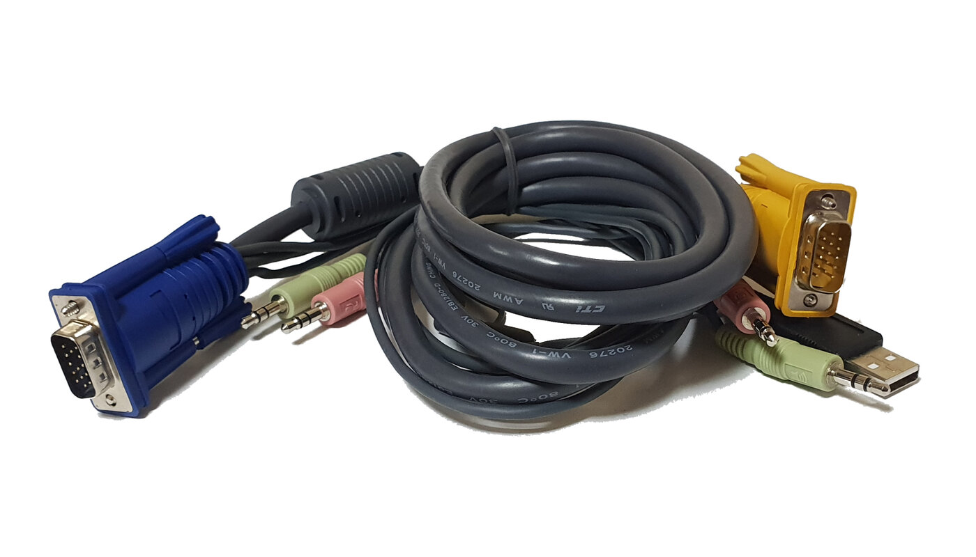 Кабель HP KVM Cable - USB with Audio 18m 371729-B21