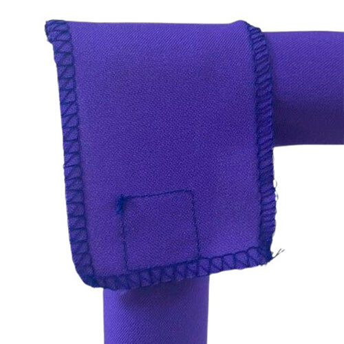 Вешалка рейл фиолетовая напольная для одежды 1.5 м. / 1.5 м. GOZHY (металлическая, тканевая) - фотография № 4