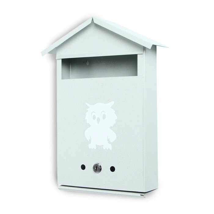 Ящик почтовый с замком, вертикальный, «Домик», серый - фотография № 5