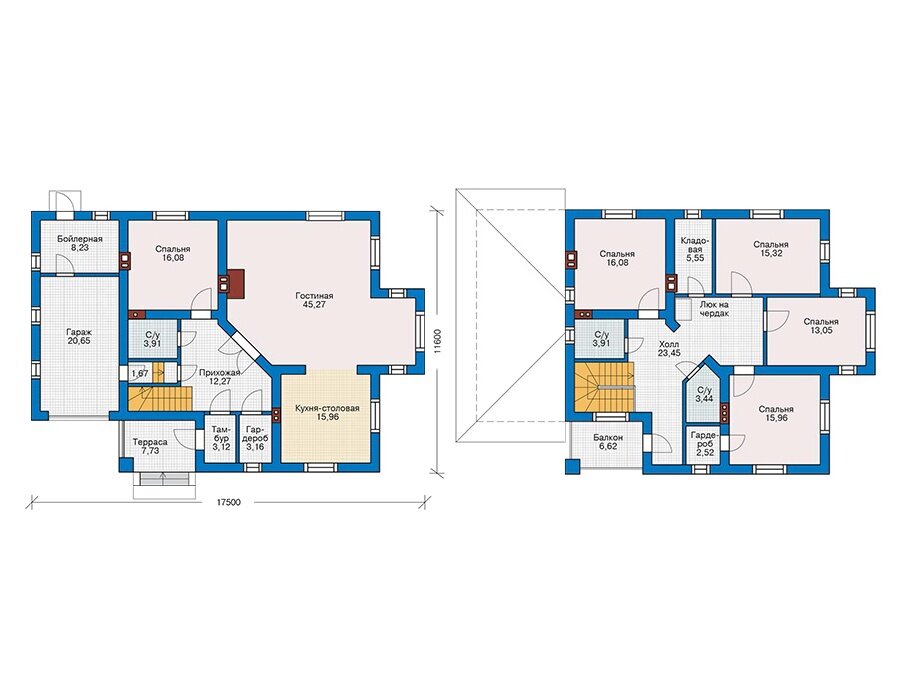 Проект дома Plans-71-23 (238 кв.м, кирпич) - фотография № 3