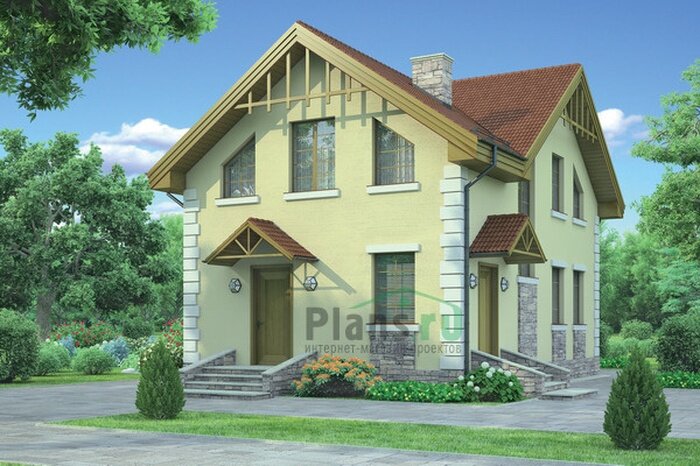 Проект дома Plans-54-35 (114 кв.м, газобетон) - фотография № 1