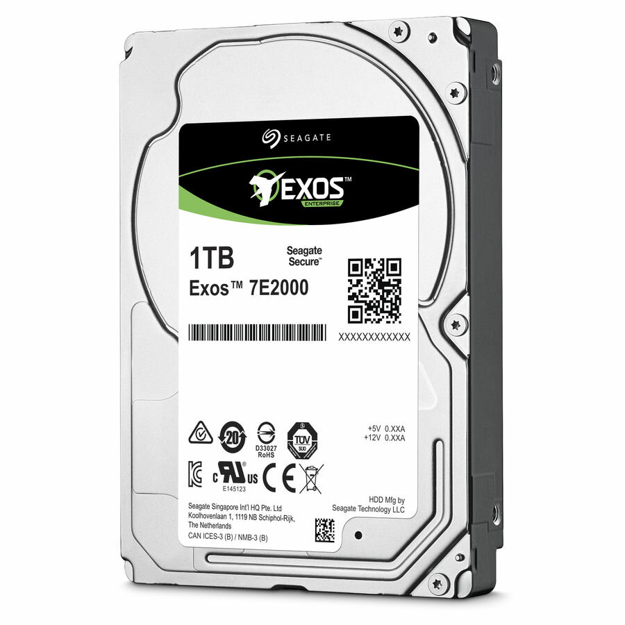 Жесткий диск HDD Seagate ST2000NX0273 Exos 7E2000 /SAS 3.0/2 TB 7200об/мин/Скорость чтения 136МБайт/с Скорость записи
