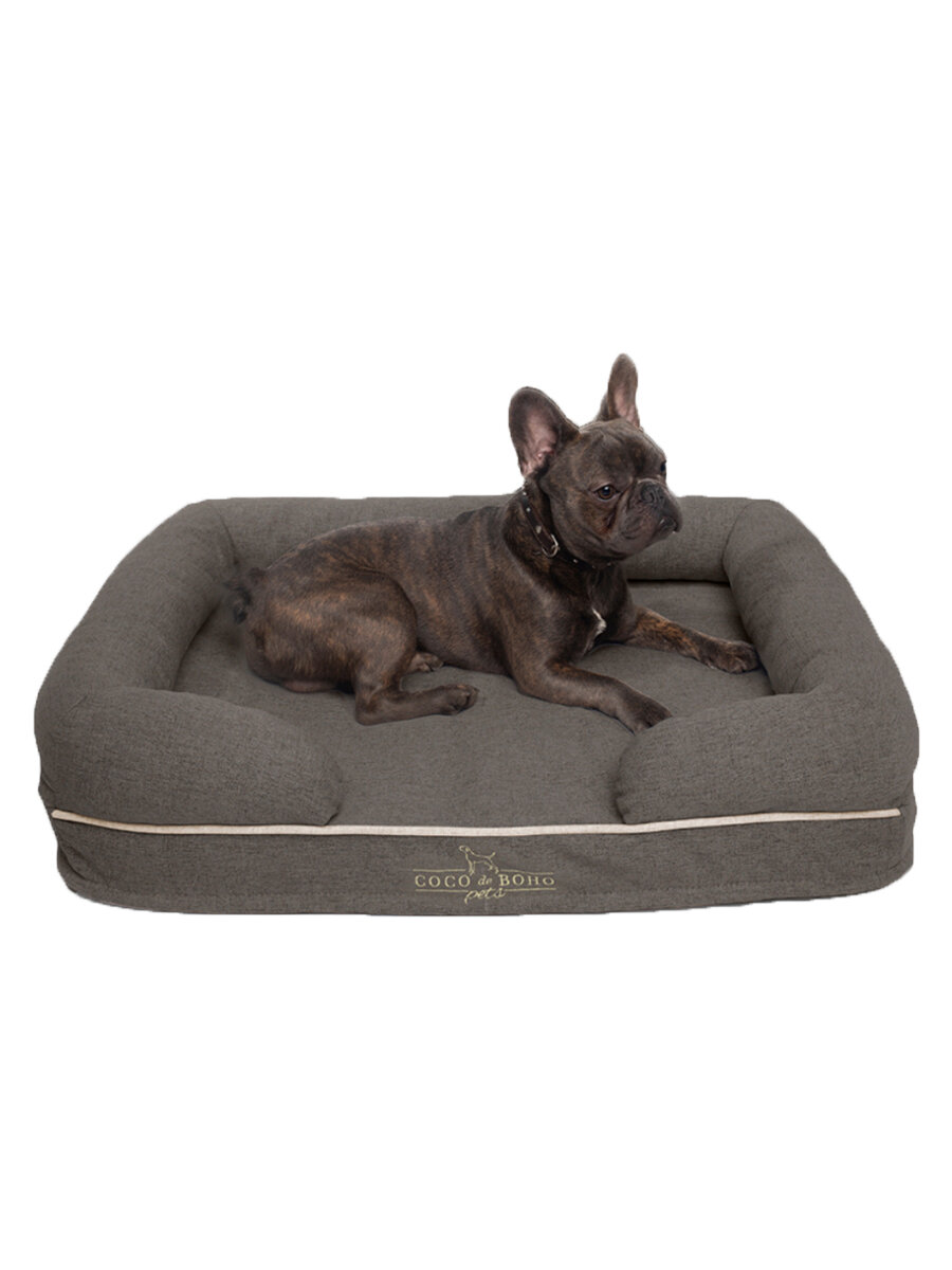 Лежанка для собак средних пород Premium Coco de Boho Pets, размер 87х65 - фотография № 1