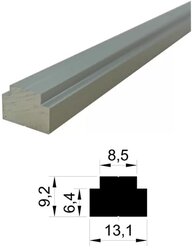 Профиль алюминиевый Woodwork TR13.060,профиль 13,1х9,2 длина 0,6 м
