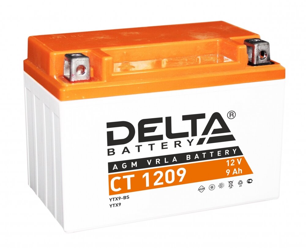 Аккумулятор DELTA Battery CT 1209 12В / 9А·ч 150x87x105