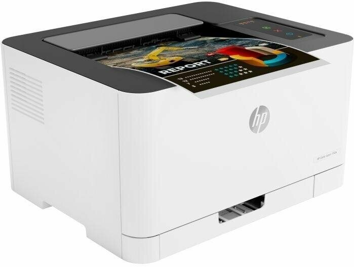 Принтер лазерный HP Color Laser 150nw, белый (4ZB95A)