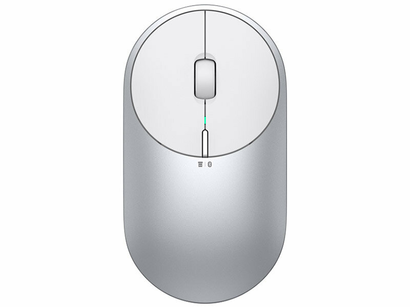 Мышь Xiaomi Mi Portable Mouse 2 USB+Bluetooth BXSBMW02, Silver