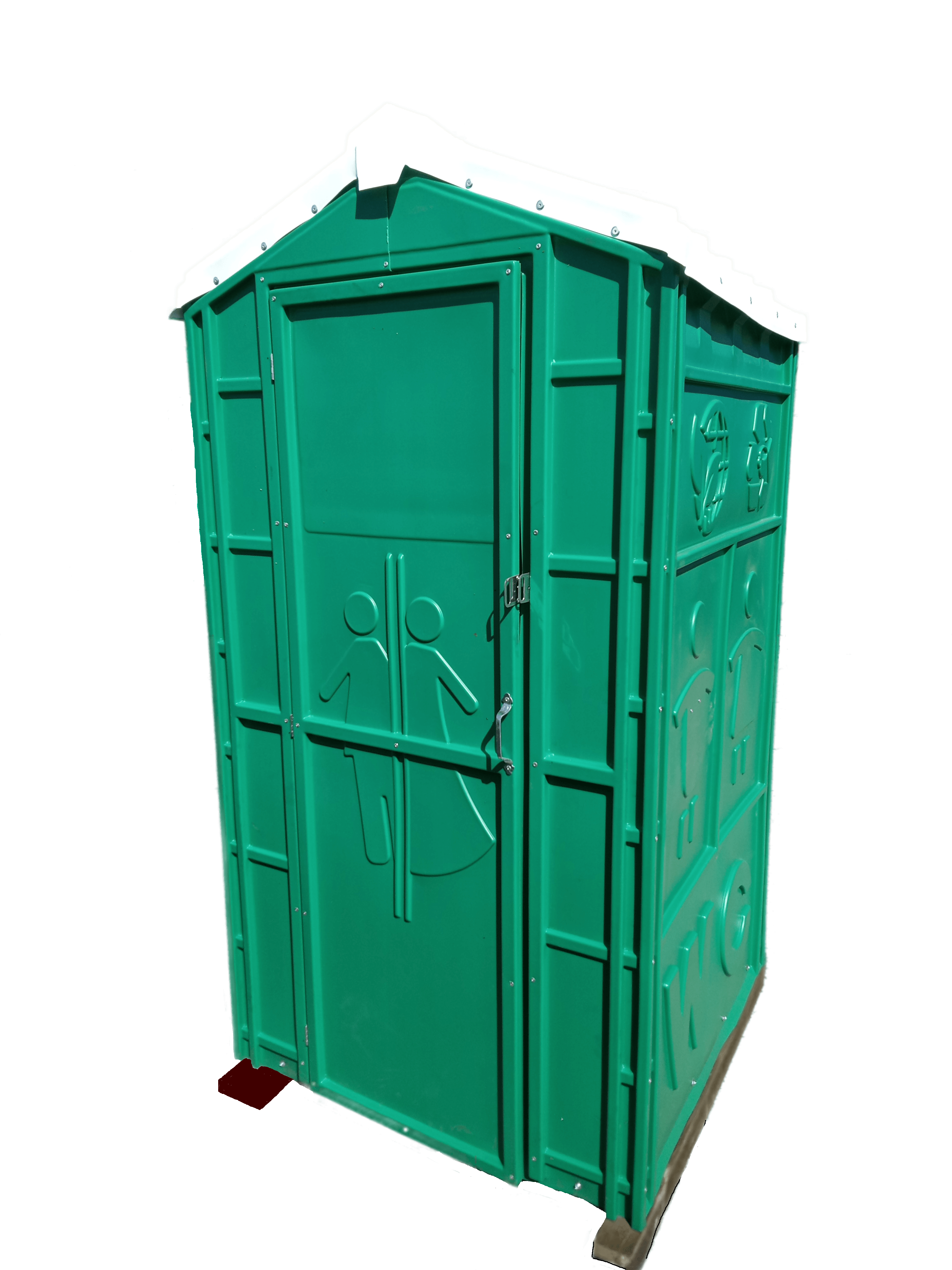 Мобильная туалетная кабина «стандарт экомарка-мд» (зеленый) - фотография № 1