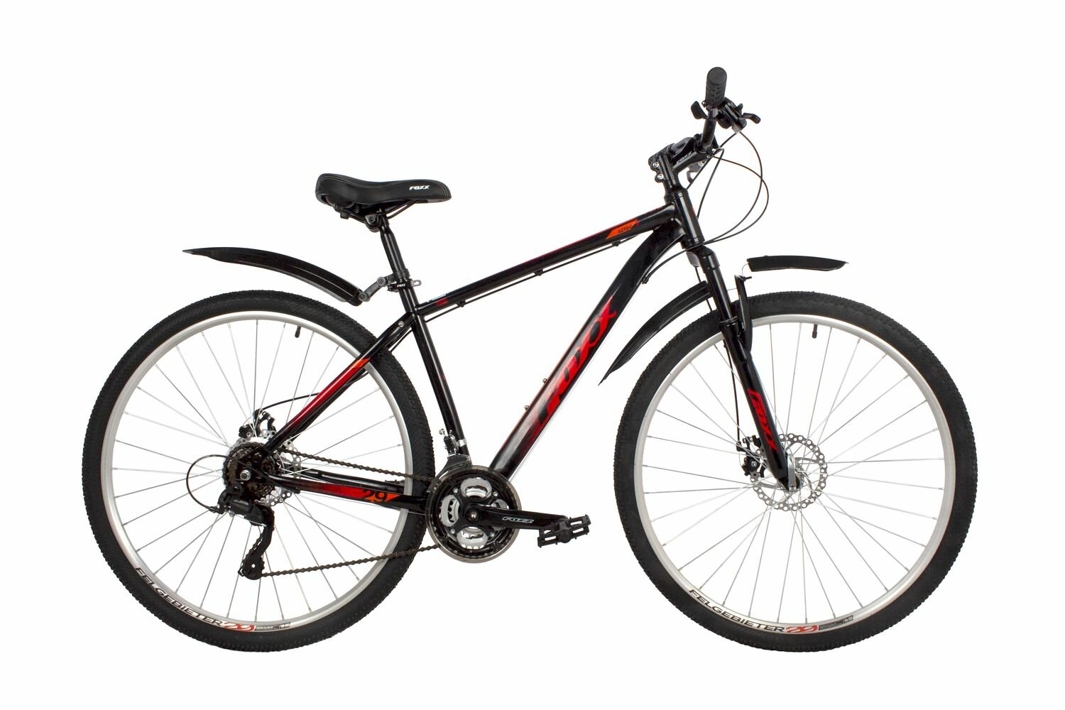 Велосипед FOXX AZTEC D 29" (2022) (Велосипед FOXX 29" AZTEC D черный, сталь, размер 18")