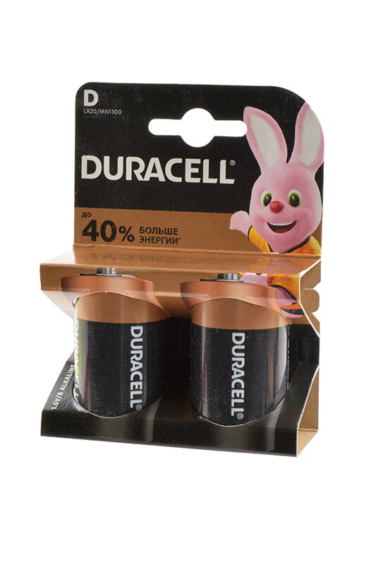 Duracell Батарейка Duracell LR20 BL2, 2шт