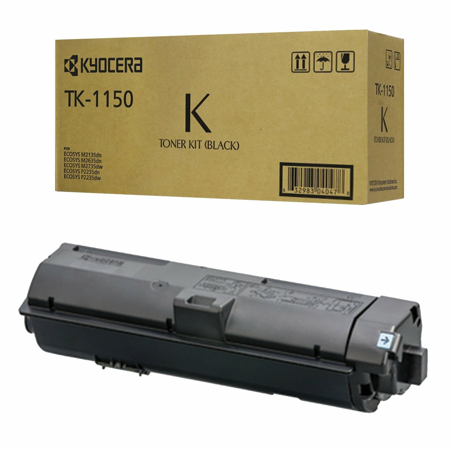 Тонер-картридж KYOCERA (TK-1150) P2235dn/w/M2135dn/M2635dn/w/M2735dw, ресурс 3000 стр., оригинальный, 1T02RV0N 1T02RV0NL0