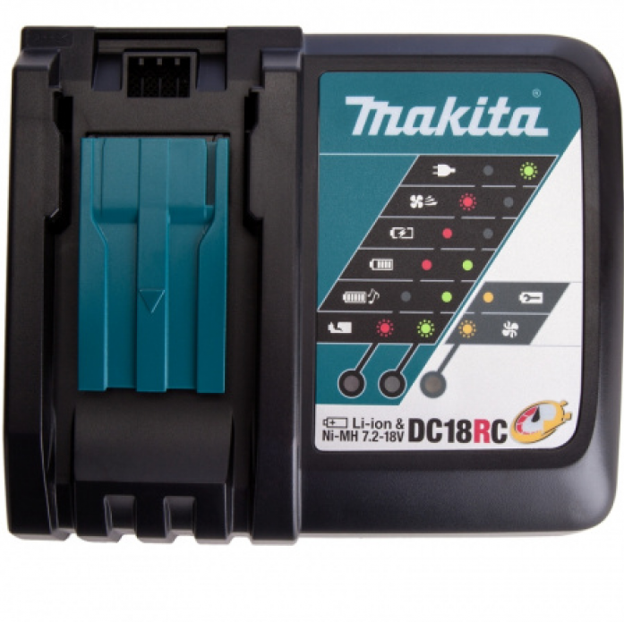 Зарядное устройство Makita Устройство зар,7.2-18ВNi-Mh,14.4-18ВLi-ion, DC18RC,бупаковки 630793-1