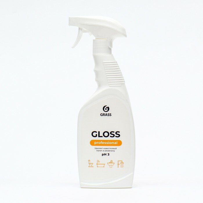 GRASS Средство для чистки туалетов Gloss Professional, 600 мл - фотография № 1