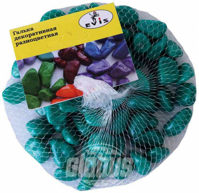 Галька Evis крупная цвет: изумруд 10-15 мм, 400 г