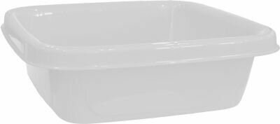 фото Таз квадратный 10 л «Квадра» белый