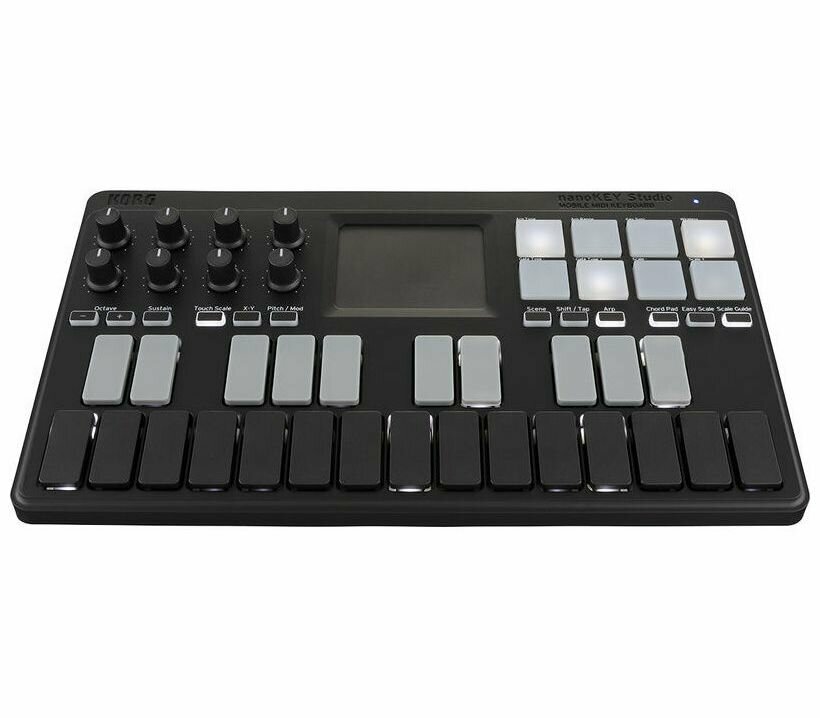 KORG NANOKEY-STUDIO портативный USB-MIDI-контроллер, цвет чёрный