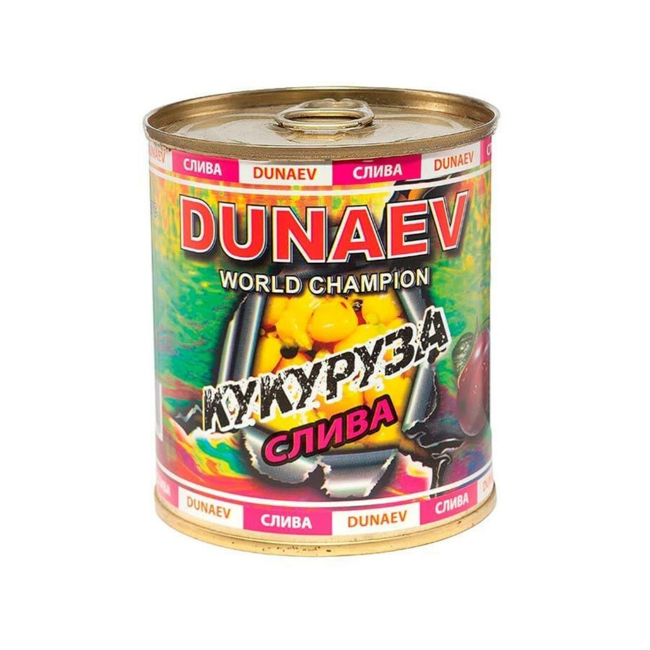 Добавка в прикормку Dunaev 0.32л кукуруза-слива (банка: металл)