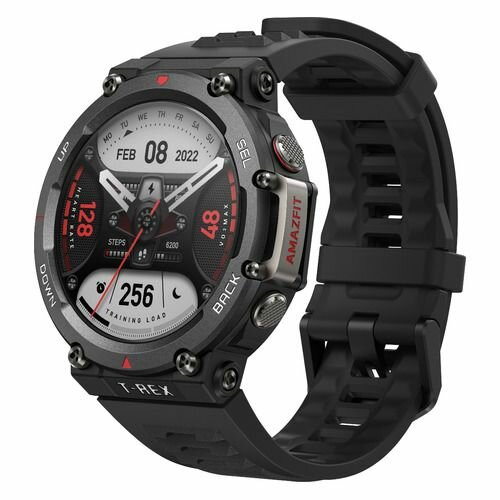 Смарт-часы AMAZFIT T-Rex 2 A2170, 1.39", черный / черный [1571245]