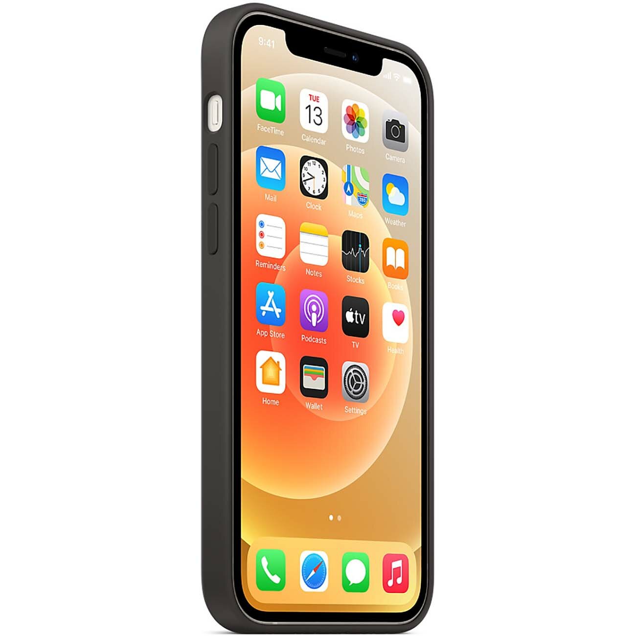 Чехол-крышка Apple MHL73ZE/A для iPhone 12 / 12 Pro, силикон, черный - фото №3