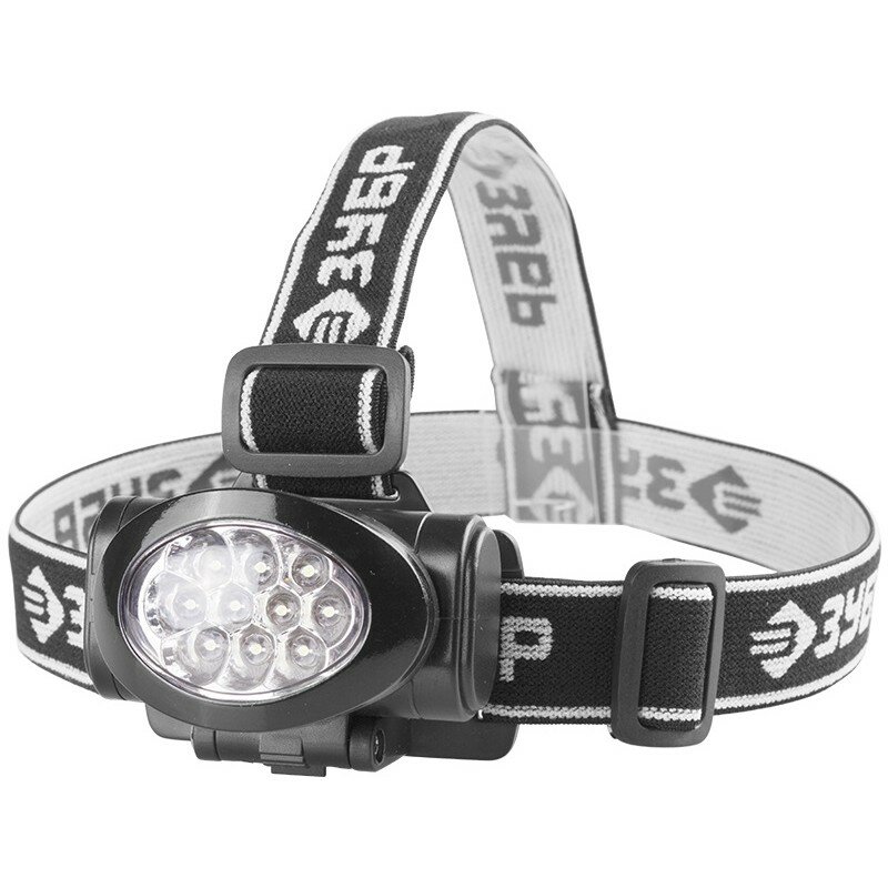 Зубр Фонарь "мастер" налобный светодиодный, 10Ultra LED, матричный рефлектор, 3 режима, 3ААА 56438