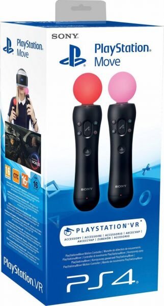 Датчик движения Sony Move Motion Controllers Two Pack (CECH-ZCM2E), черный