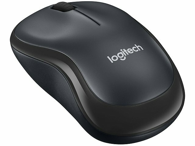 Оптическая мышь Logitech Оптическая мышь Logitech M220 Silent 910-004878, беспров., 2кн.+скр., серо-черный (USB)