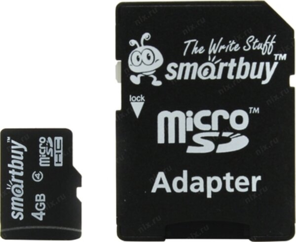 Память microSD 4Gb Smartbuy SB4GbSDCL4-01 .