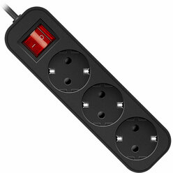 Удлинитель Defender G318 3 Sockets 1.8m Black 99333