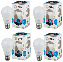 Лампа светодиодная A60-13W-840-E27 эквивалент 110W 4000K 1040Лм Е27 груша (комплект из 4 шт.)