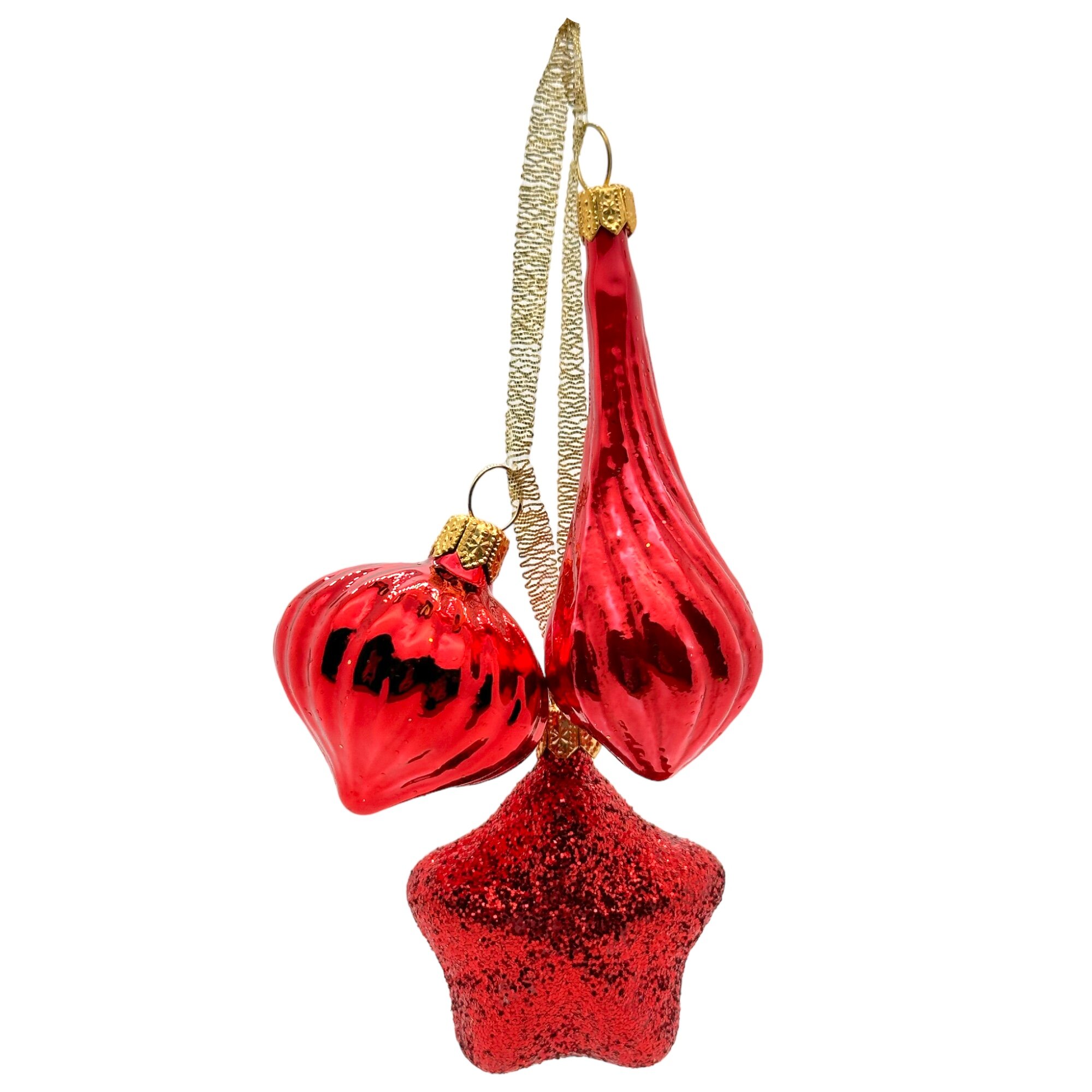 фото Ёлочное украшение мини-гирлянда "Кроха - 2" (Ёлочка) красный