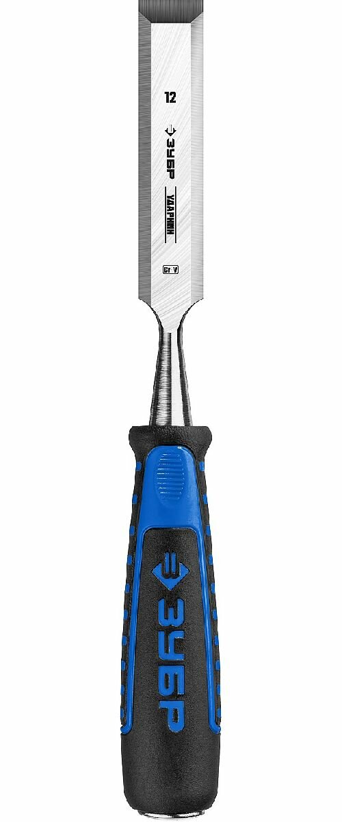 фото Стамеска-долото ЗУБР Ударник с двухкомпонентной рукояткой 12 мм (18097-12_z01)