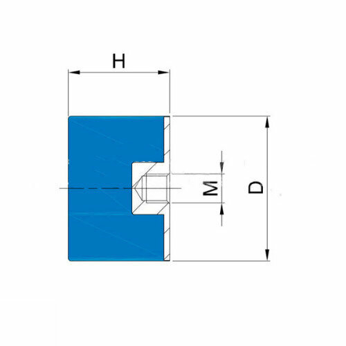 Виброизолятор PF20X25 M6 PF202506 ISB