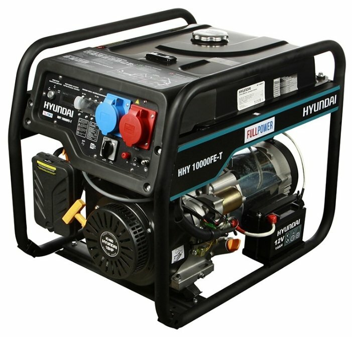 фото Бензиновый генератор Hyundai HHY 10000FE-T (7500 Вт)