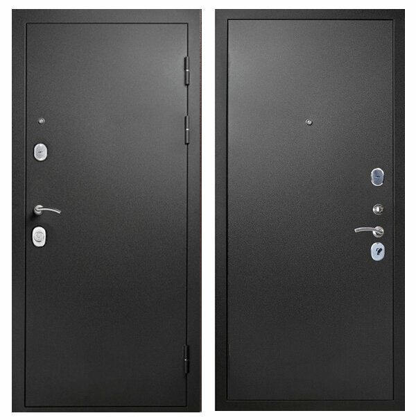 Входная дверь Гарда (Garda) S3 Черный муар/Черный муар 860х2050 Петли справа