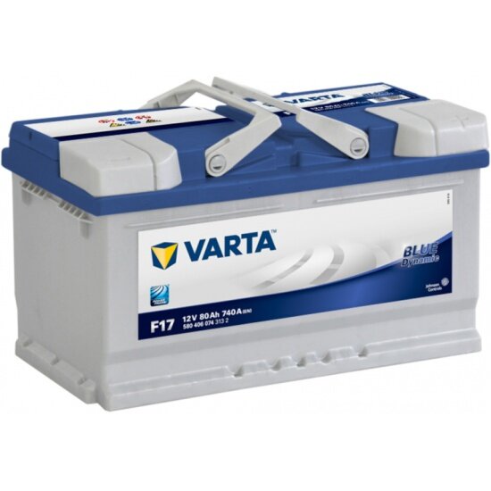 Аккумулятор VARTA F17 Blue Dynamic 580 406 074, 315x175x175, обратная полярность, 80 Ач