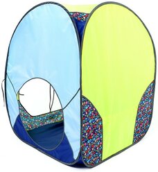BELON Палатка «Радужный домик. Морские обитатели» 4 грани квадрат увеличенный, 85×85×105 см