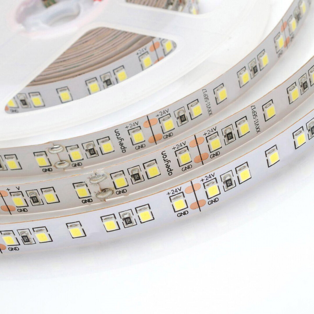 Apeyron (5 м.) Светодиодная лента Apeyron 10W/m 120LED/m 3528SMD дневной белый 5M 00-331 - фотография № 2